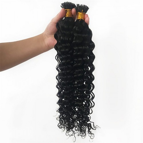 Human Hair I Tip Hair Extensions Deep Curly | Human Hair Wig | Lace Front